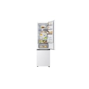 LG 2.03M 375L Jääkaappipakastin (Valkoinen) | Energialuokka D, Door Cooling+™ ja Smart Diagnosis™ Wi-Fi-yhteydellä, Ylänäkymä LG-jääkaappipakastimesta (GBBS726CPY), matte black -jääkaappi vasemmalla ja kaappiseinä oikealla, GBBS524DSW, thumbnail 3