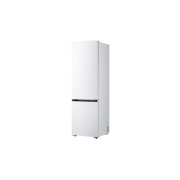 LG 2.03M 375L Jääkaappipakastin (Valkoinen) | Energialuokka D, Door Cooling+™ ja Smart Diagnosis™ Wi-Fi-yhteydellä, LG-jääkaappipakastimen (GBBS726CPY) hylly korostettuna sinisellä ja nuolilla ylös ja alas; oikealla on taitettu hylly ja 2 vesipulloa, GBBS524DSW, thumbnail 11