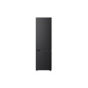 LG 2.03M 375L Jääkaappipakastin (Musta teräs) | Energialuokka D, Door Cooling+™ ja Smart Diagnosis™ Wi-Fi-yhteydellä, LG-yhdistelmäjääkaappi/pakastin, energialuokituksen D, Essence Black Steel terästä Nature Fresh -teknologialla. Tilavuus 375 litraa., GBBS524DEV, thumbnail 1