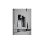 LG 628L Side by Side (Hopea) | Energialuokka D, Vesi/jää vesijohtoliitännällä, Smart Diagnosis™ ja Wi-Fi, LG GSJE81PYBD Side-by-Side-kaappi (628 L), Silver - Energialuokka D, Jääpala- ja vesiautomaatti, UVnano™, DoorCooling+™ ja Smart Inverter Compressor™ | LG Suomi, GSJE81PYBD, thumbnail 3