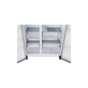 LG 628L Side by Side (Hopea) | Energialuokka D, Vesi/jää vesijohtoliitännällä, Smart Diagnosis™ ja Wi-Fi, LG GSJE81PYBD Side-by-Side-kaappi (628 L), Silver - Energialuokka D, Jääpala- ja vesiautomaatti, UVnano™, DoorCooling+™ ja Smart Inverter Compressor™ | LG Suomi, GSJE81PYBD, thumbnail 5