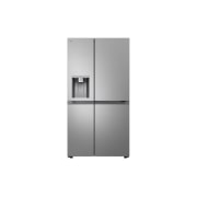 LG 628L Side by Side (Hopea) | Energialuokka D, Vesi/jää vesijohtoliitännällä, Smart Diagnosis™ ja Wi-Fi, LG GSJE81PYBD Side-by-Side-kaappi (628 L), Silver - Energialuokka D, Jääpala- ja vesiautomaatti, UVnano™, DoorCooling+™ ja Smart Inverter Compressor™ | LG Suomi, GSJE81PYBD, thumbnail 1
