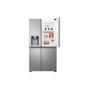 LG 628L Side by Side (Hopea) | Energialuokka D, Vesi/jää vesijohtoliitännällä, Smart Diagnosis™ ja Wi-Fi, LG GSJE81PYBD Side-by-Side-kaappi (628 L), Silver - Energialuokka D, Jääpala- ja vesiautomaatti, UVnano™, DoorCooling+™ ja Smart Inverter Compressor™ | LG Suomi, GSJE81PYBD, thumbnail 6