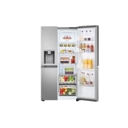 LG 628L Side by Side (Hopea) | Energialuokka D, Vesi/jää vesijohtoliitännällä, Smart Diagnosis™ ja Wi-Fi, LG GSJE81PYBD Side-by-Side-kaappi (628 L), Silver - Energialuokka D, Jääpala- ja vesiautomaatti, UVnano™, DoorCooling+™ ja Smart Inverter Compressor™ | LG Suomi, GSJE81PYBD, thumbnail 10
