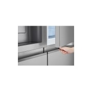 LG 628L Side by Side (Hopea) | Energialuokka D, Vesi/jää vesijohtoliitännällä, Smart Diagnosis™ ja Wi-Fi, LG GSJE81PYBD Side-by-Side-kaappi (628 L), Silver - Energialuokka D, Jääpala- ja vesiautomaatti, UVnano™, DoorCooling+™ ja Smart Inverter Compressor™ | LG Suomi, GSJE81PYBD, thumbnail 13