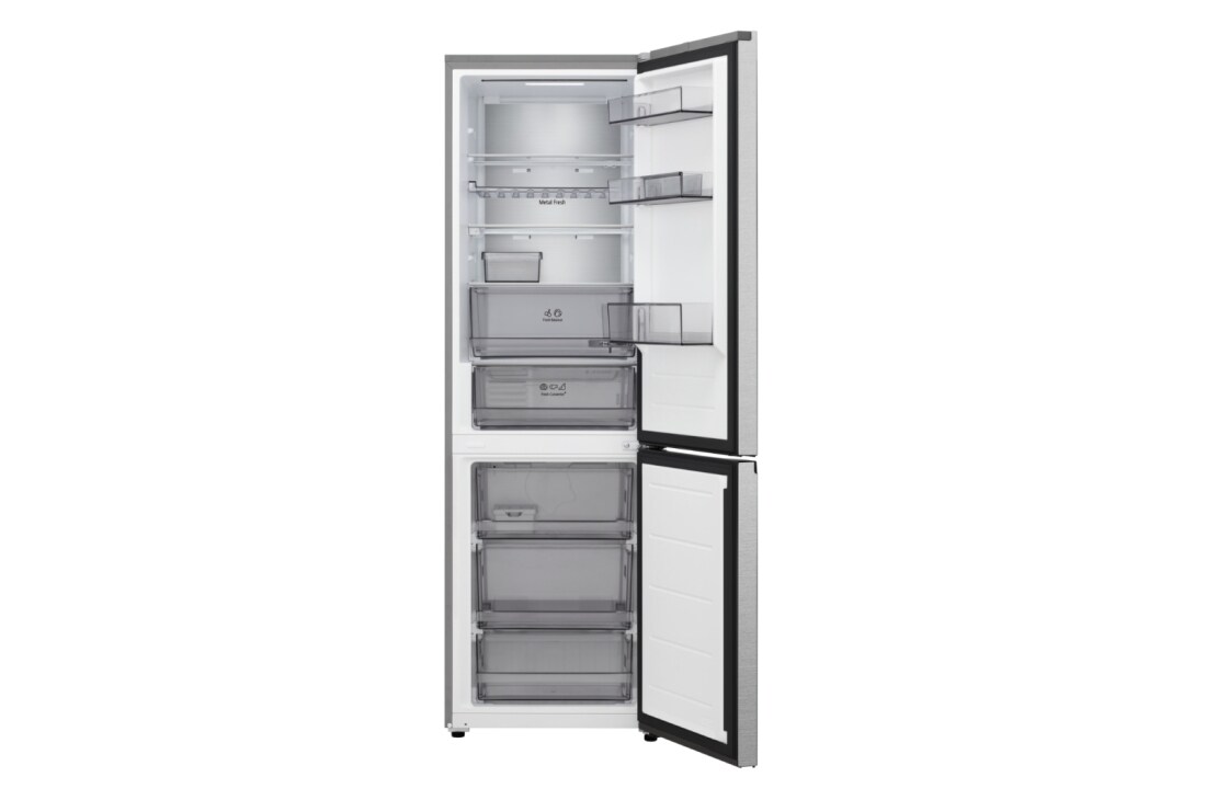 LG 1,86M 333 litran jääkaappipakastin (Metal Sorbet) - energialuokka A, Door Cooling+™ ja Smart Diagnosis™ Wi-Fi-yhteydellä, LG-yhdistelmäjääkaappi/pakastin, energialuokituksen A, Metal Sorbet terästä Nature Fresh -teknologialla. Tilavuus 333 litraa., GBBS514AMB, thumbnail 2