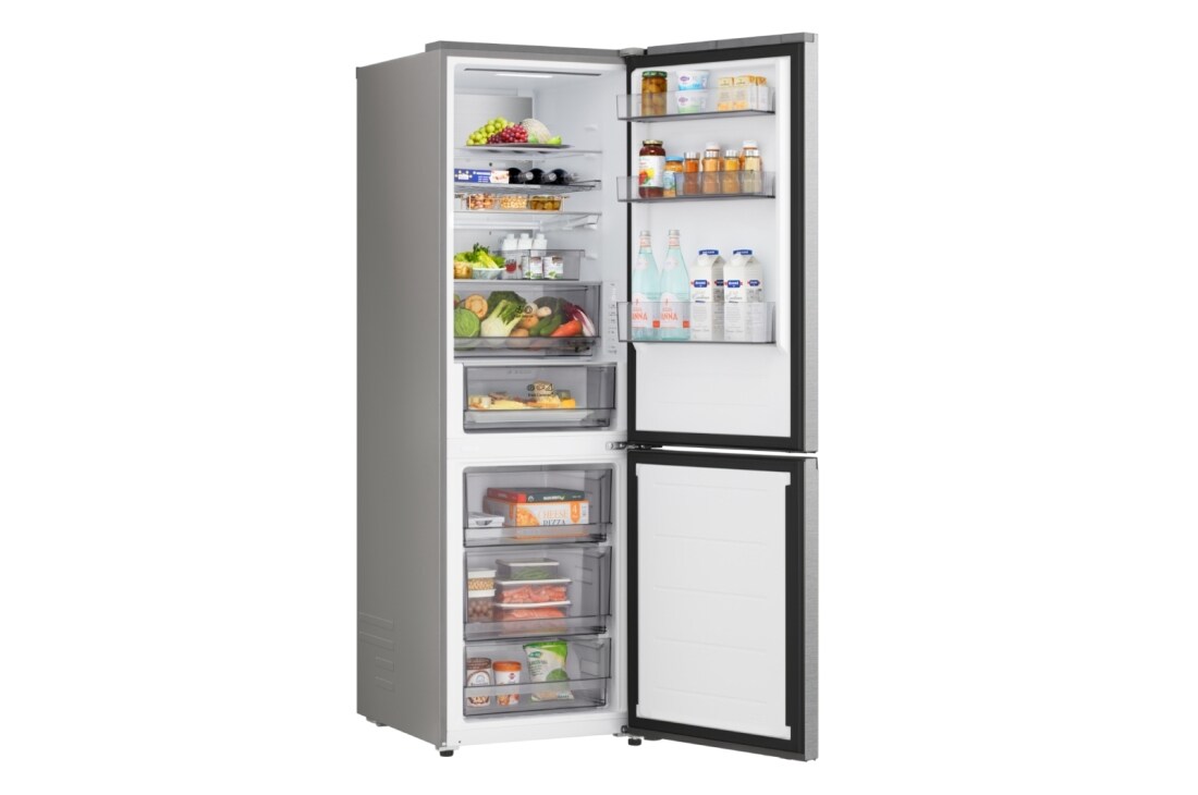 LG 1,86M 333 litran jääkaappipakastin (Metal Sorbet) - energialuokka A, Door Cooling+™ ja Smart Diagnosis™ Wi-Fi-yhteydellä, LG-yhdistelmäjääkaappi/pakastin, energialuokituksen A, Metal Sorbet terästä Nature Fresh -teknologialla. Tilavuus 333 litraa., GBBS514AMB, thumbnail 14