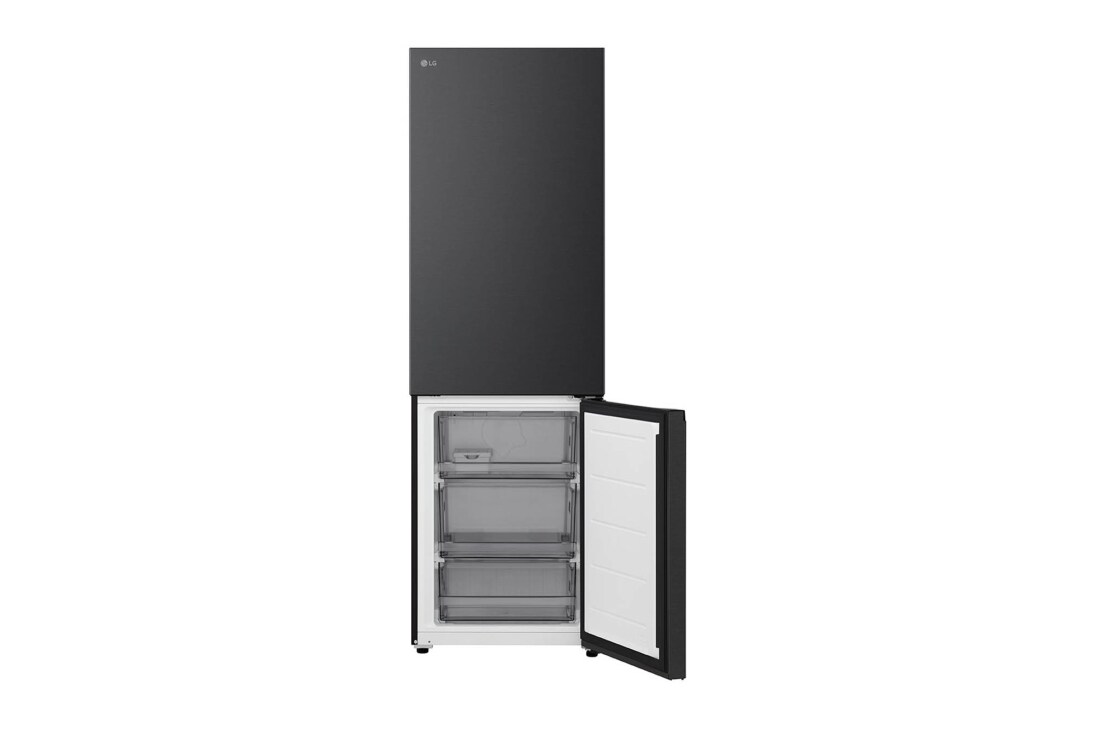 LG 2.03M 375L Jääkaappipakastimet (Essence Black) - Energialuokka A, Nature Fresh, Door Cooling+™ ja Smart Diagnosis™ Wi-Fi, LG-yhdistelmäjääkaappi/pakastin, energialuokituksen A, Essence Black Steel terästä Nature Fresh -teknologialla. Tilavuus 333 litraa., GBBS312AEV, thumbnail 6
