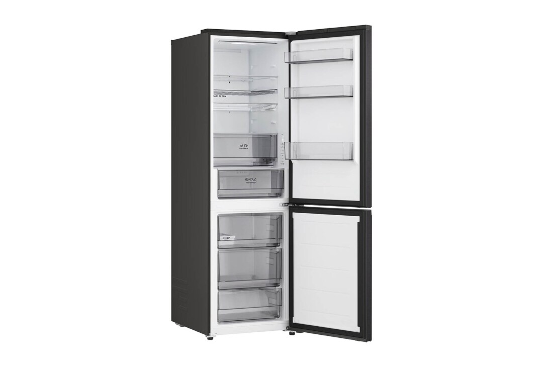 LG 2.03M 375L Jääkaappipakastimet (Essence Black) - Energialuokka A, Nature Fresh, Door Cooling+™ ja Smart Diagnosis™ Wi-Fi, LG-yhdistelmäjääkaappi/pakastin, energialuokituksen A, Essence Black Steel terästä Nature Fresh -teknologialla. Tilavuus 333 litraa., GBBS312AEV, thumbnail 10
