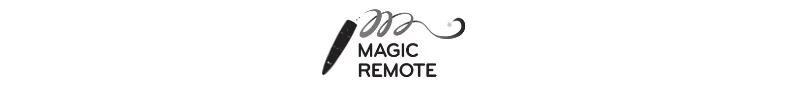 Logo, jossa näkyy kirjoittava kynä ja sanat Magic Remote.
