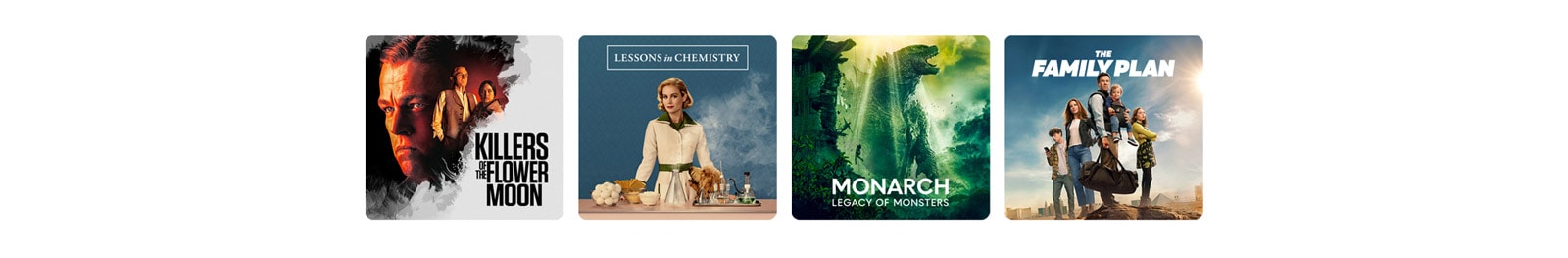 Kuva LG OLED -televisiosta. Apple TV+ -sisältöä näytöllä.