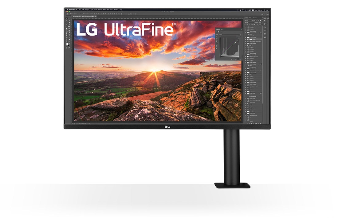 LG 31,5 tuuman UHD 4K Ergo IPS-näyttö USB Type-C™ -liitännällä, 32UN880-B, 32UN880-B