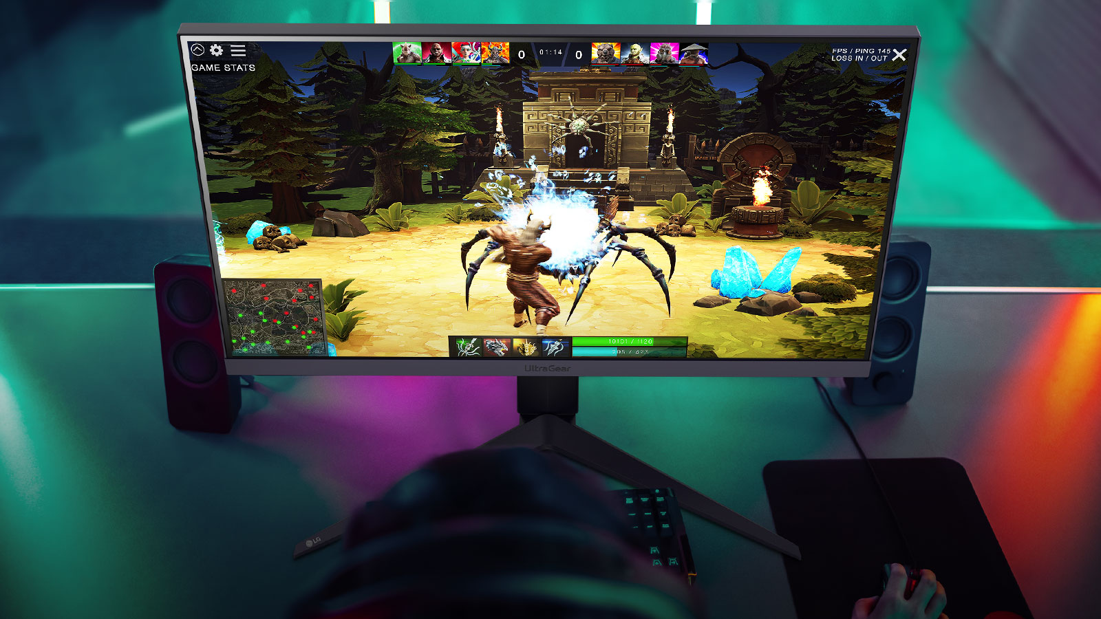 Varustettu voittamaan apuna NVIDIA® G-SYNC®, jossa Reflex