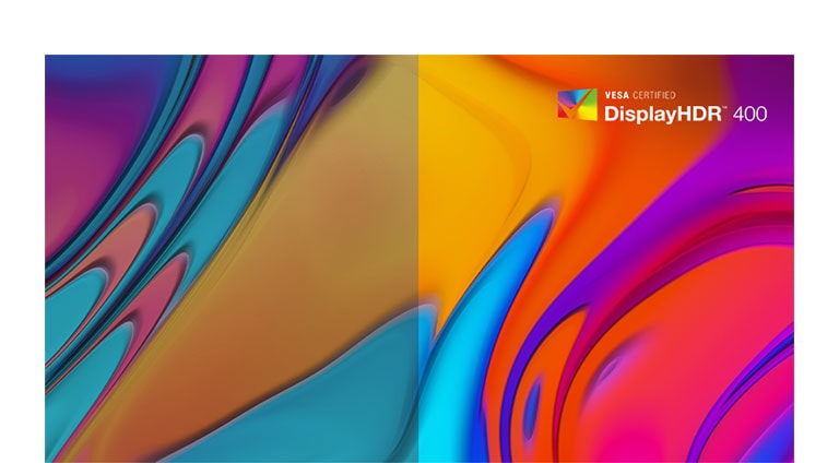 Monitori tukee VESA DisplayHDR™ 400:ta sekä suurta kirkkautta ja kontrastia, mahdollistaen dramaattisen visuaalisen uppoamisen uusimpiin HDR-peleihin, elokuviin ja kuviin.