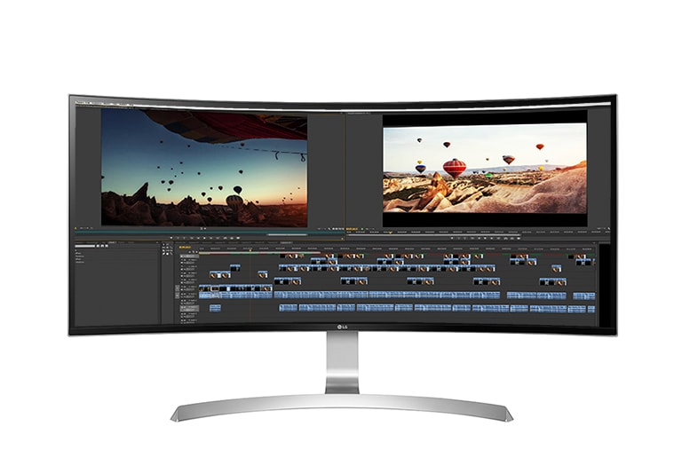 LG 34'' 21:9 UltraWide® WQHD IPS Curved LED Monitor, 34UC99, thumbnail 1