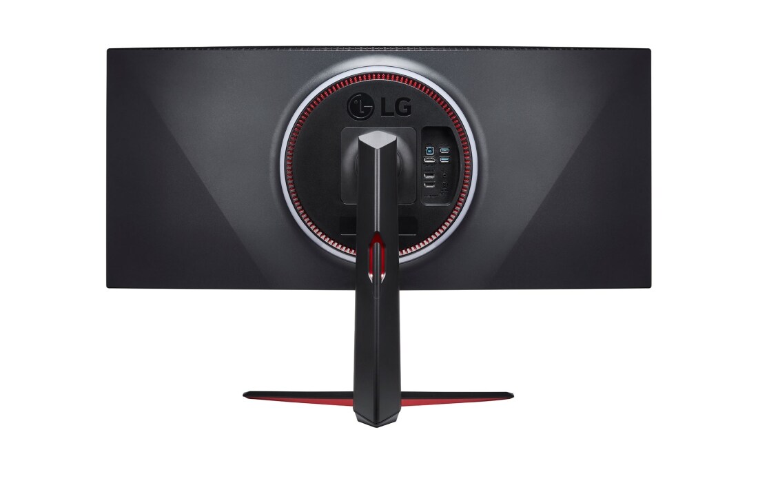 LG 37’5” 21:9 UltraGear™ Nano IPS 1ms (GtG) Curved Gaming Monitor, kuva takaa, 38GN950-B, thumbnail 6