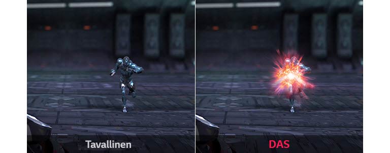 simulaatio Dynamic Action Sync -toiminnosta