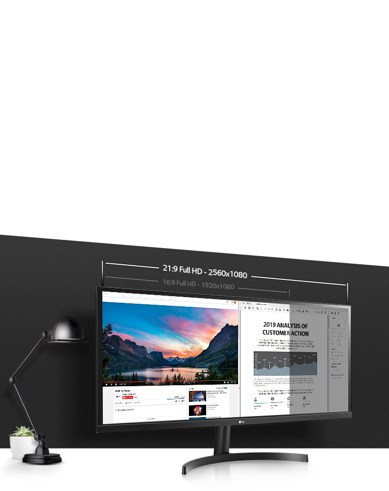 34 tuuman UltraWide™ Full HD -näyttö