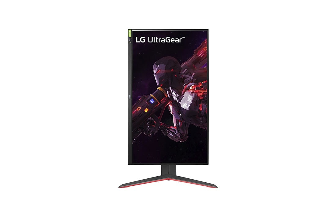 LG 27” UltraGear™ Nano IPS 1ms -pelinäyttö NVIDIA® G-SYNC® -yhteensopivuudella, näytön etunäkymä 90 asteen kääntymisestä muotokuvatilassa, 27GP850-B, thumbnail 9