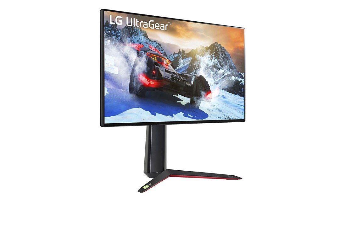 LG 27'' UHD 4K UltraGear™ Nano IPS 1ms (GTG) -pelinäyttö, joka tukee 4K-tarkkuutta ja 120 Hz:n virkistystaajuutta HDMI 2.1:stä, Perspektiivinäkymä, 27GP950-B, thumbnail 4