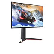 LG 27'' UHD 4K UltraGear™ Nano IPS 1ms (GTG) -pelinäyttö, joka tukee 4K-tarkkuutta ja 120 Hz:n virkistystaajuutta HDMI 2.1:stä, Perspektiivinäkymä, 27GP950-B, thumbnail 4
