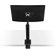 LG 27'' QHD Ergo IPS -näyttö, jossa USB Type-C™, Kuva takaa sivulta, näytön varsi ojennettu keskelle, 27QN880-B, thumbnail 13