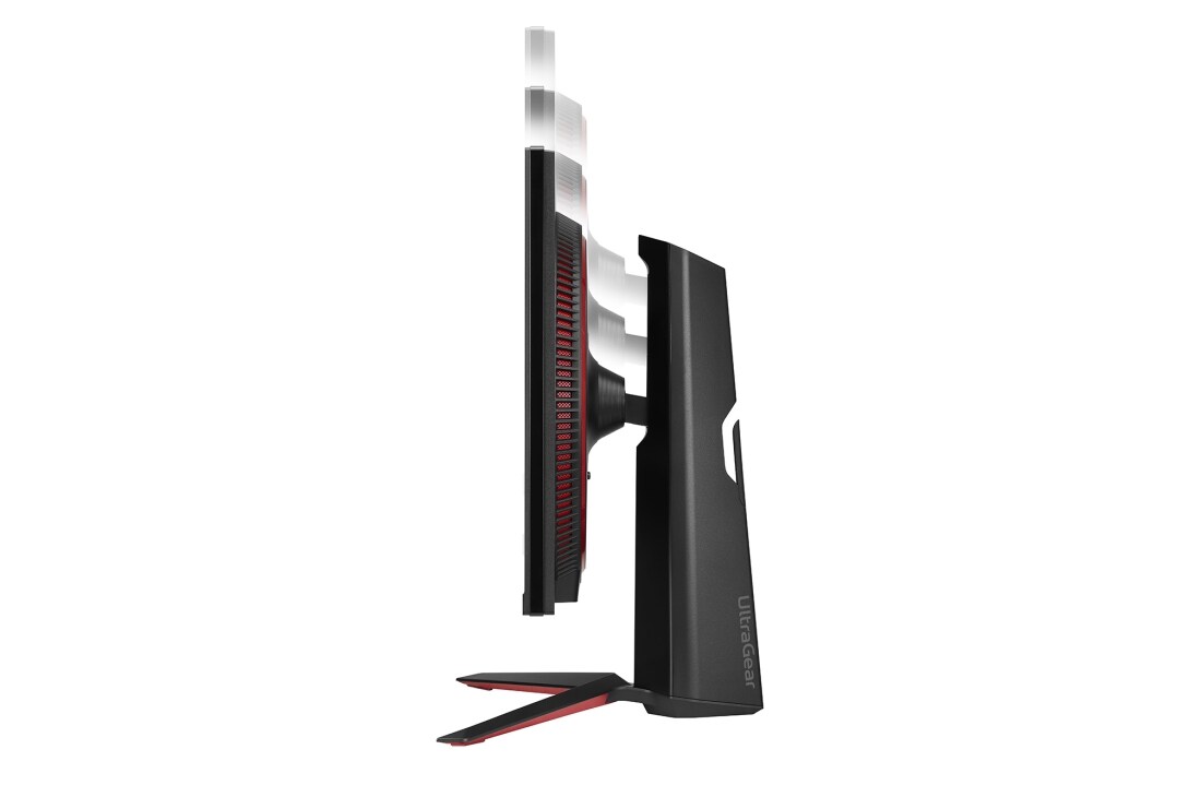 LG 27” UltraGear™ Nano IPS 1ms -pelinäyttö NVIDIA® G-SYNC® -yhteensopivuudella, näytön sivunäkymä korkeudensäädöstä liikuttamalla alaspäin, 27GP83B-B, thumbnail 9