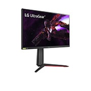 LG 27” UltraGear™ Nano IPS 1ms -pelinäyttö NVIDIA® G-SYNC® -yhteensopivuudella, Perspektiivinäkymä, 27GP83B-B, thumbnail 4