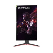 LG 27” UltraGear™ Nano IPS 1ms -pelinäyttö NVIDIA® G-SYNC® -yhteensopivuudella, näytön etunäkymä 90 asteen kääntymisestä muotokuvatilassa, 27GP83B-B, thumbnail 10