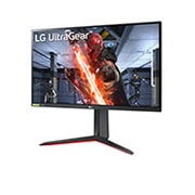 LG 27”:n UltraGear™ Full HD IPS 1 ms (GtG) -pelinäyttö NVIDIA® G-SYNC® -yhteensopivuudella, -15 asteen sivunäkymä, 27GN650-B, thumbnail 2