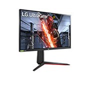LG 27”:n UltraGear™ Full HD IPS 1 ms (GtG) -pelinäyttö NVIDIA® G-SYNC® -yhteensopivuudella, perspektiivinäkymä, 27GN650-B, thumbnail 4