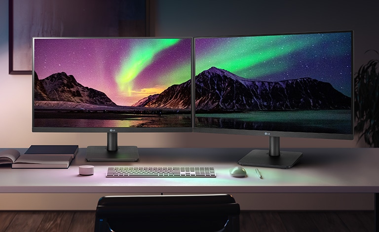 Tässä näytössä on kolmella sivulla ohut kehys, joka ei häiritse erinomaista tarkkuutta.