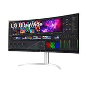 LG 39,7 tuuman Curved UltraWide™ 5K2K Nano IPS -näyttö, -15 asteen sivunäkymä, 40WP95C-W, thumbnail 2