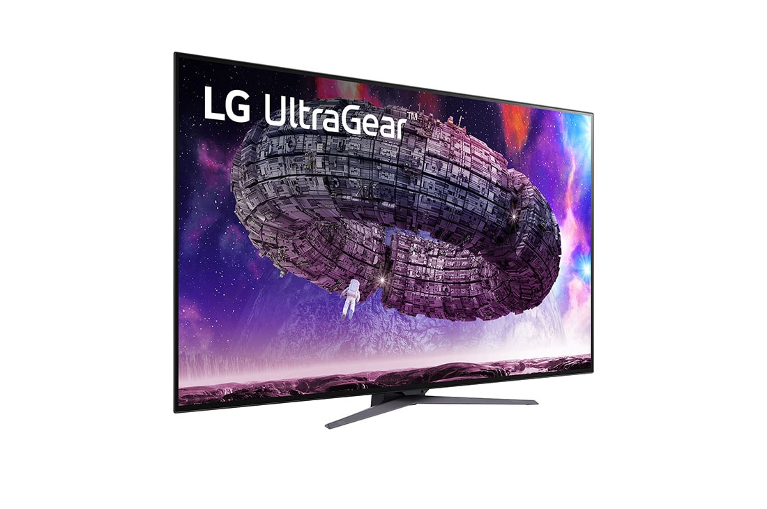 LG 48 tuuman UltraGear™ 4K OLED-pelinäyttö, perspektiivinäkymä, 48GQ900-B, thumbnail 4
