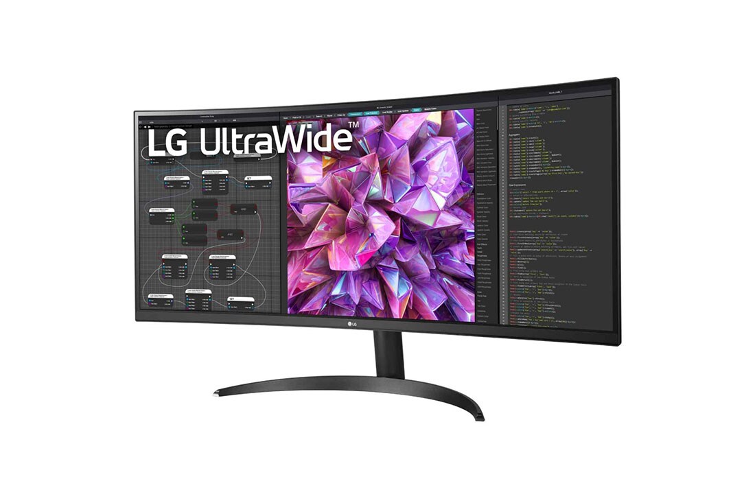 LG 34 tuuman kaareva 21:9 UltraWide™ QHD (3 440 x 1 440) -näyttö, -15 asteen sivunäkymä, 34WQ60C-B, thumbnail 2