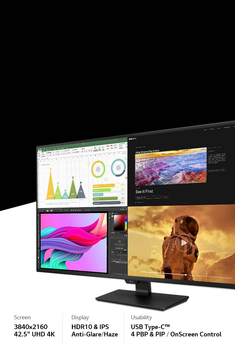 Valtava 4K-näyttö, joka sopii moneen käyttöön2