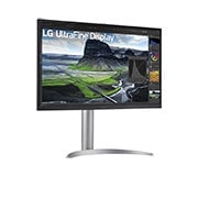 LG 27-tuumainen UHD 4K Nano IPS Black -näyttö, jossa automaattinen itsekalibrointi, -15 asteen sivunäkymä, 27UQ85R-W, thumbnail 3
