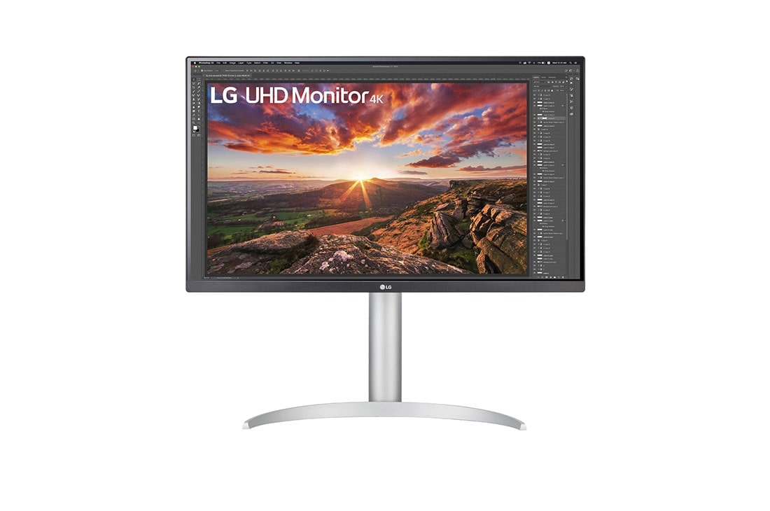 LG 27'' UHD 4K IPS -näyttö ja VESA DisplayHDR™ 400, Kuva edestä, 27UP85NP-W, thumbnail 0