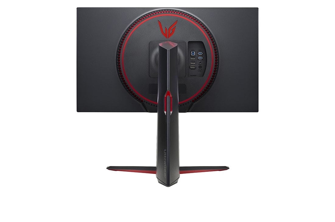 LG  27'' UHD 4K UltraGear™ Nano IPS 1ms (GTG) -pelinäyttö, joka tukee 4K-tarkkuutta ja 120 Hz:n virkistystaajuutta HDMI 2.1:stä, kuva takaa, 27GP95RP-B, thumbnail 6