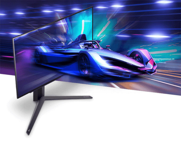 OLED-näyttö, 240 Hz ja 0,03 ms (GtG).	