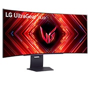 LG 45'' UltraGear™ OLED kaareva pelinäyttö | 800R, DisplayHDR True Black 400, 240Hz, 0.03ms (GtG), +15 asteen kierretty kuva edestä, 45GS95QE-B, thumbnail 3