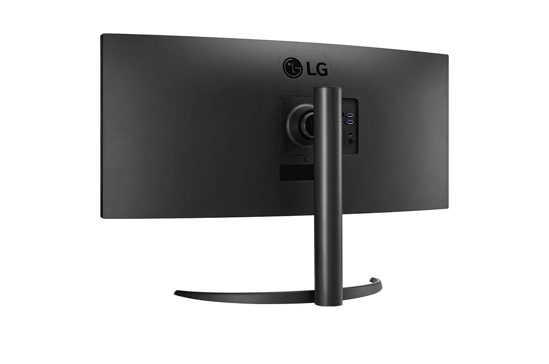 LG 34'' UltraWide QHD Curved -näyttö, jossa USB Type-C™, takaperspektiivinäkymä, 34WR55QC-B, thumbnail 5