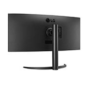 LG 34'' UltraWide QHD Curved -näyttö, jossa USB Type-C™, takaperspektiivinäkymä, 34WR55QC-B, thumbnail 5