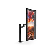 LG 31,5 tuuman UHD 4K Ergo IPS -näyttö, jossa USB-C, perspektiivinäkymä näytön kääntymisestä 90 astetta, 32UN880K-B, thumbnail 10