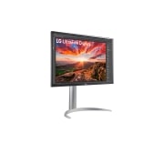 LG 27 ''UHD 4K IPS -näyttö VESA DisplayHDR ™ 400:lla, perspektiivinäkymä, 27UP850K-W, thumbnail 4