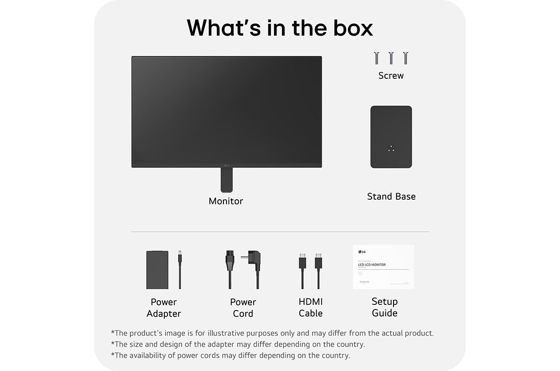 LG 31,5 tuuman QHD IPS -näyttö USB-C:llä, what's in the box, 32U631A-B, thumbnail 12