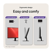 LG 27 tuuman QHD IPS -näyttö USB-C:llä, easy and comfy, 27U631A-B, thumbnail 17