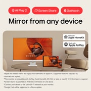 LG 31,5'' 4K UHD -älynäyttö webOS:llä, rear perspective view, 32U721SA-W, thumbnail 13