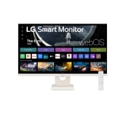 LG 27' MyView' Full HD IPS Smart -näyttö webOS:llä, kuva edestä kaukosäätimen kanssa, 27U511SA-W, thumbnail 1
