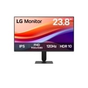 LG 23,8'' IPS Full HD 120Hz -näyttö lähes reunuksettomalla muotoilulla ja ominaisuuksilla sRGB 99% (Tyyp.), HDR 10, 1ms MBR, front view, 24U411A-B, thumbnail 1